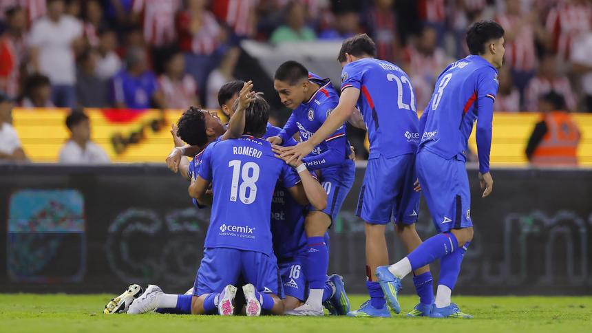 Jugadores de Cruz Azul en celebración con la Semifinal del Clausura 2026 de la Liga MX | MEXSPORT