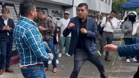 VIDEO: Cliente y abogado terminan a golpes tras audiencia en Conciliación y Arbitraje ¿Cuál fue la razón?