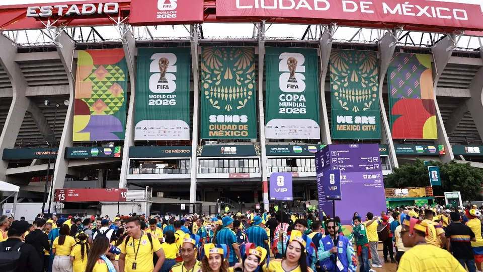 Afición de Colombia respondió al llamado de Néstor Lorenzo en el Azteca | MEXSPORT