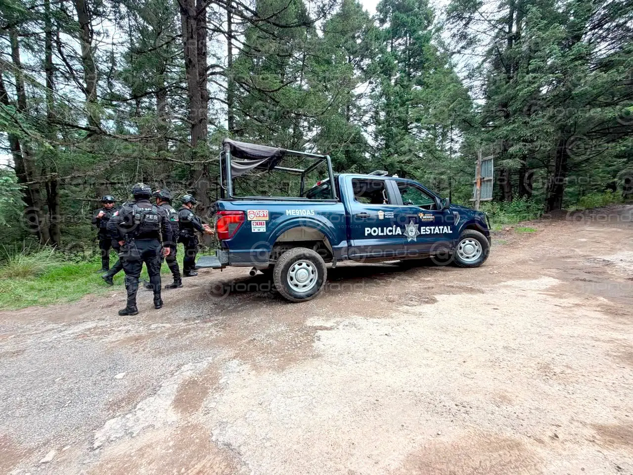 Localizan 4 personas fallecidad en fosa en la Marquesa./X:@AFondoNoticias