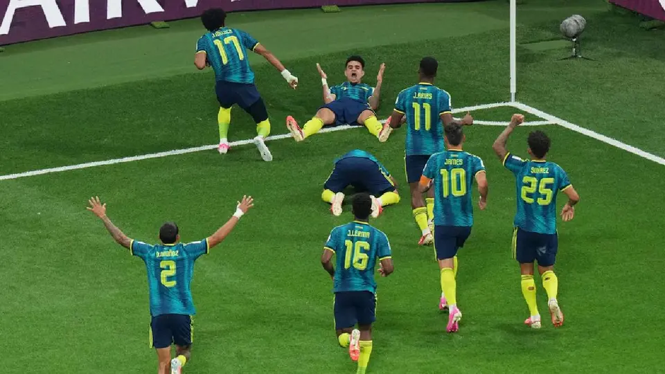 Selección de Colombia tras derrotar a Uzbekistán en el Mundial 2026 | AP
