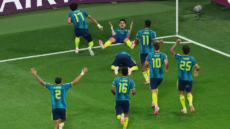 Selección de Colombia tras derrotar a Uzbekistán en el Mundial 2026 | AP