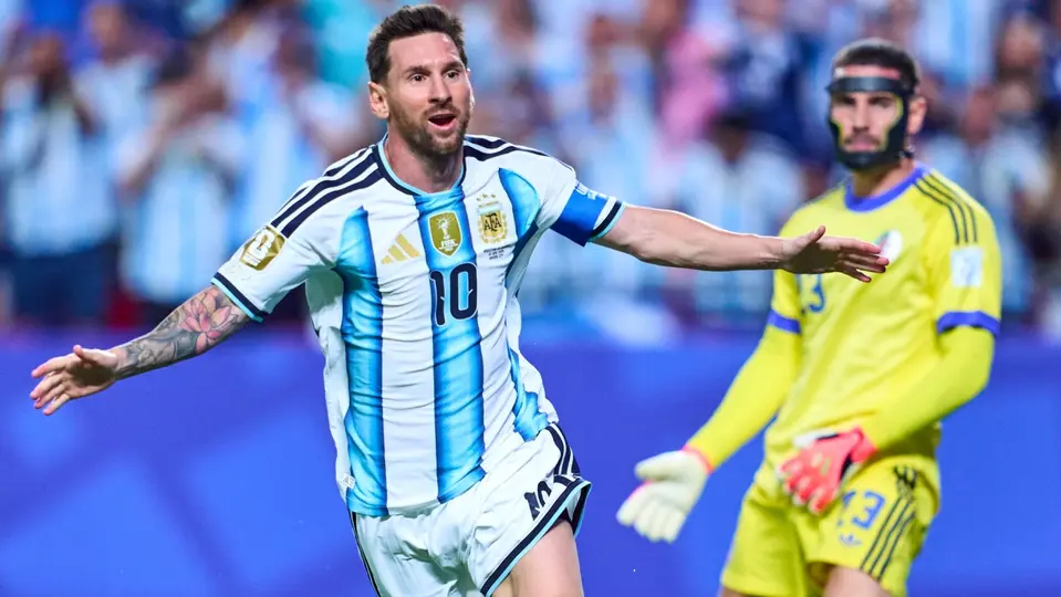 Lionel Messi celebra gol ante Argelia | MEXSPORT