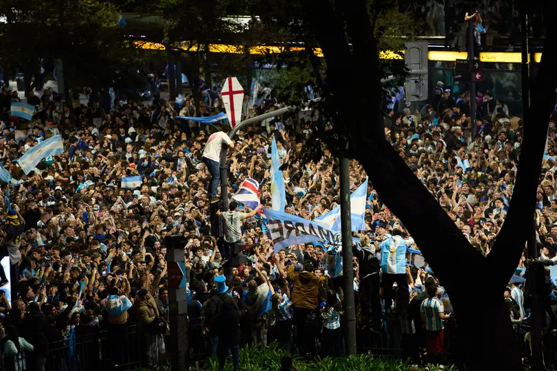 Afición de Argentina en Buenos Aires | AP