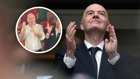 ¡Enloqueció! Infantino celebra eufóricamente triunfo ‘argentino’ en Juego de Leyendas