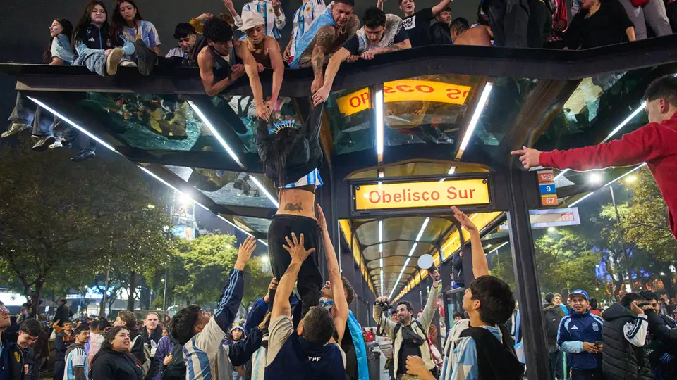 Afición de Argentina en Buenos Aires | AP