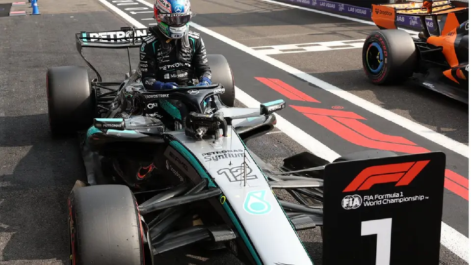 Andrea Kimi Antonelli con Mercedes en la Qualy de Bélgica | AP