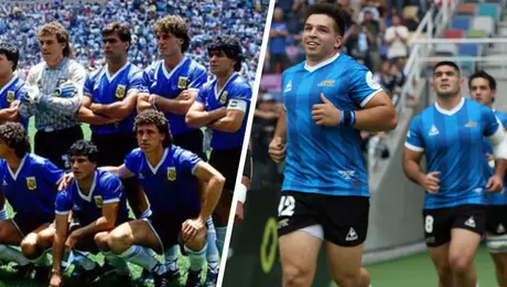 Los Pumas homenajean al campeón de 1986 con una camiseta especial ante Inglaterra