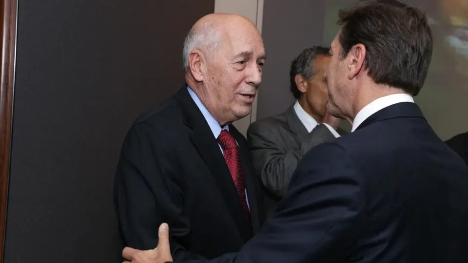Bill Rasmussen con George Bodenheimer en un evento en 2015 | AFP