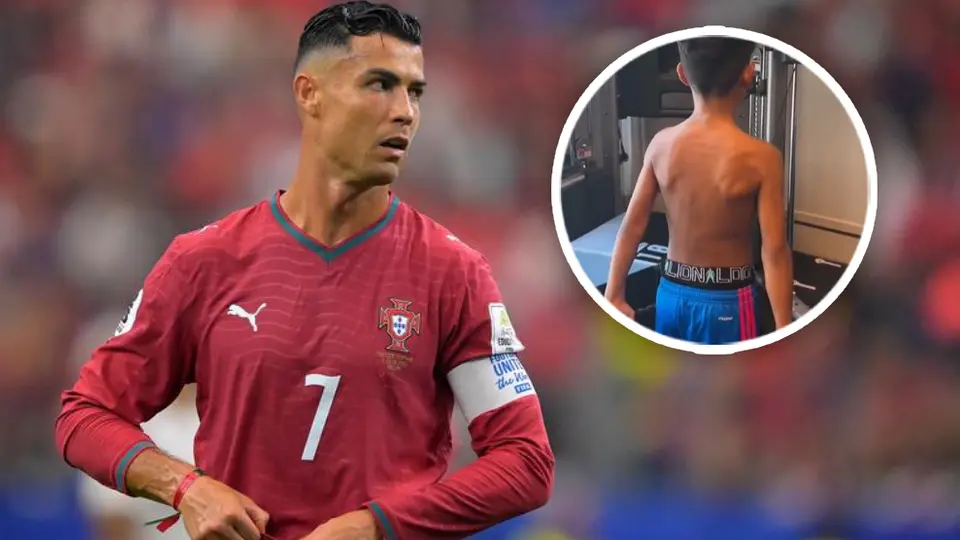 Así entrena Mateo Ronaldo, hijo de Cristiano Ronaldo, en el gimnasio de su casa