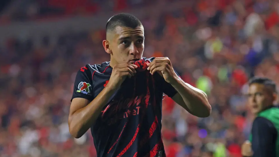 Gilberto Mora celebrando un gol con Xolos a sus 15 años | IMAGO7