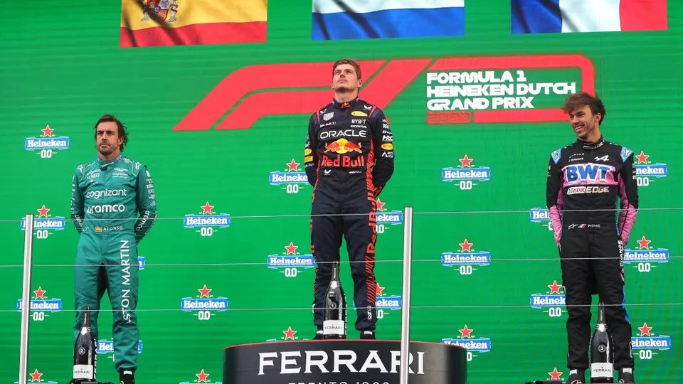Max Verstappen como ganador del Gran Premio de Países Bajos 2021 | RED BULL