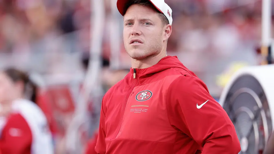 Christian McCaffrey, corredor de los 49ers, en pretemporada | AP