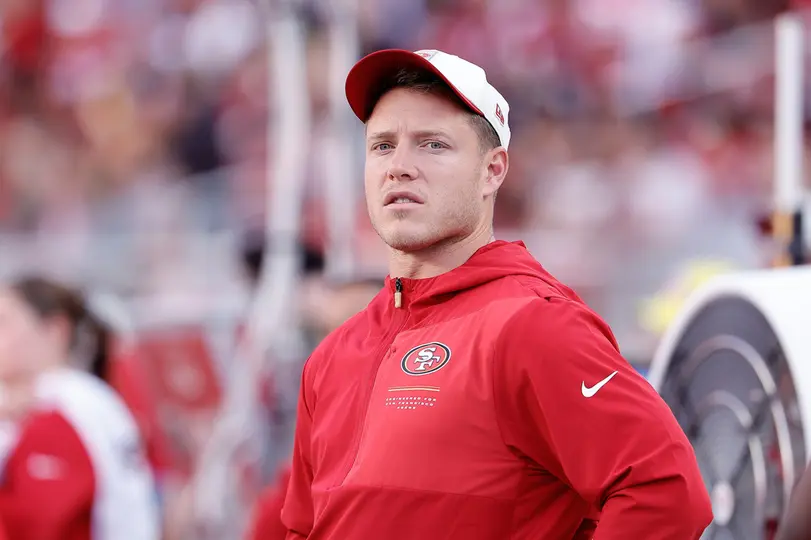 Christian McCaffrey, corredor de los 49ers, en pretemporada | AP