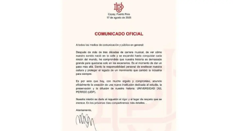 La Universidad del Perreo tendrá su sede en Cayey, Puerto Rico, según su plataforma oficial./ IG: @wisin