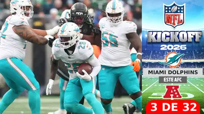 Todo lo que debes saber sobre los Miami Dolphins rumbo al Kickoff 2026 de la NFL