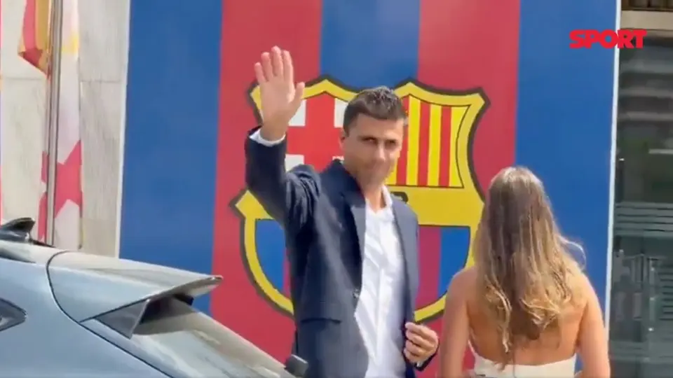 Rodri previo a firmar su contrato con Barcelona | CAPTURA DE PANTALLA
