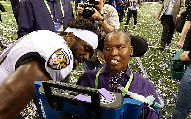 O.J. Brigance con Ed Reed | Ravens