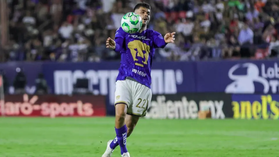 Alan Medina con Pumas durante el Clausura 2026 de la Liga MX | MEXSPORT