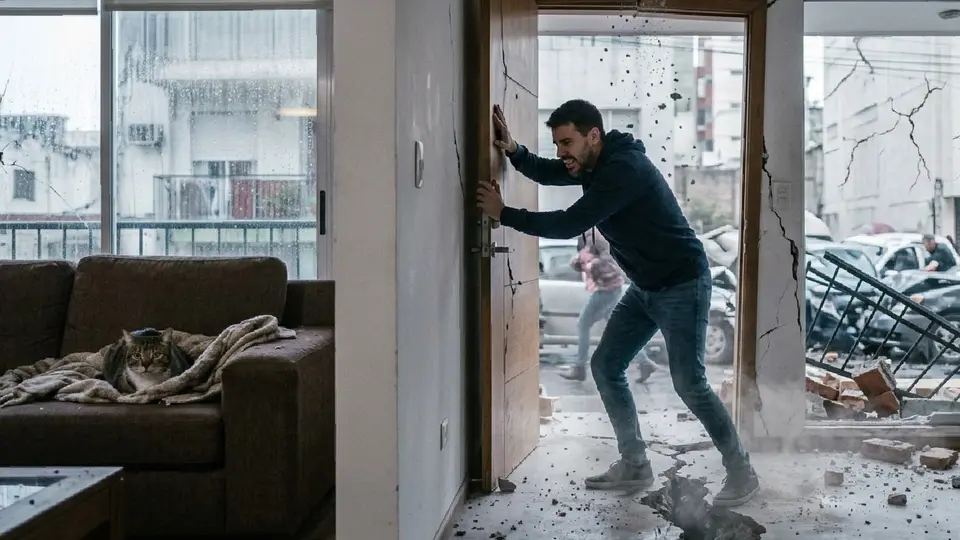 La ansiedad puede aparecer tras vivir un terremoto / Generada con IA