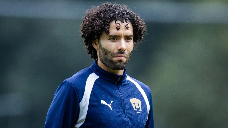 César 'Chino' Huerta en entrenamiento con Pumas | x:@PumasMX