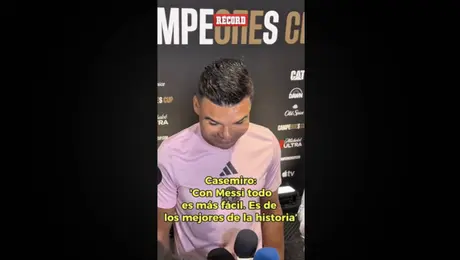 Casemiro elogió a Messi: 'Sigue siendo uno de los mejores'