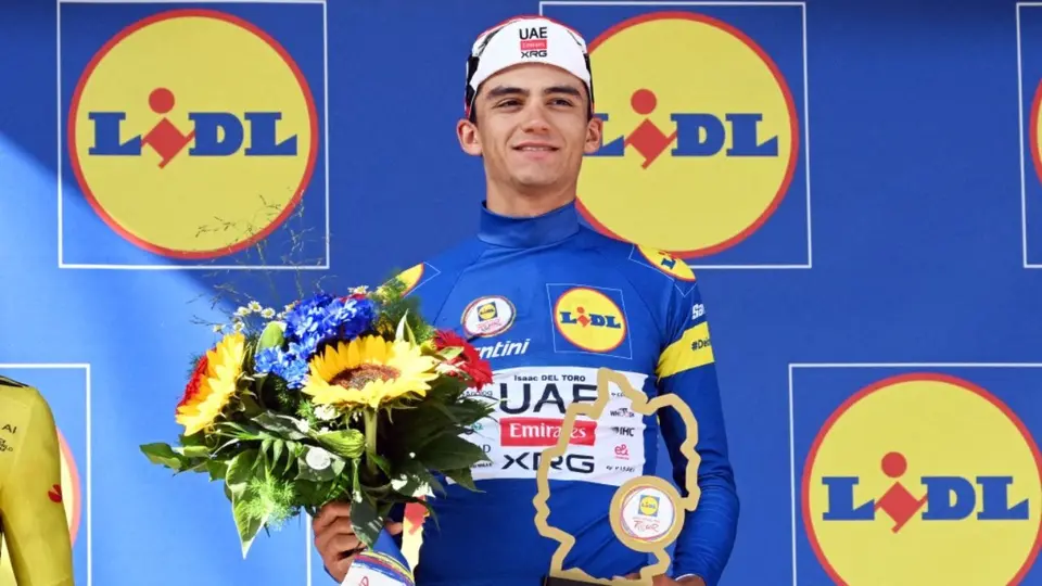 Isaac del Toro regresa al Top 3 del Ranking UCI previo al Campeonato Mundial