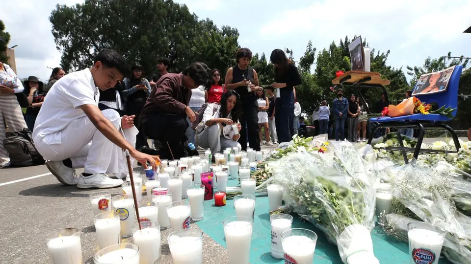 Estudiantes de la UAEM protestaron en Cuernavaca tras el feminicidio de la joven española./especial