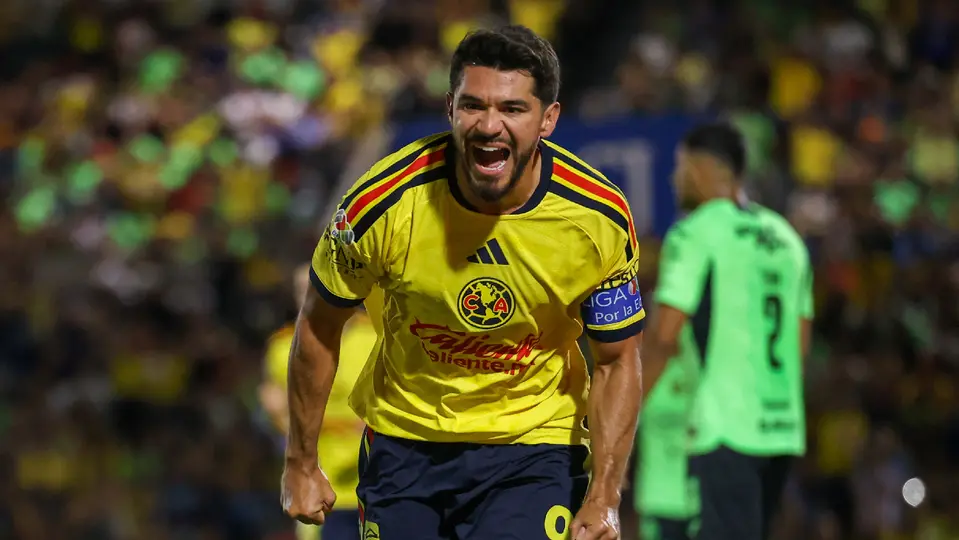 Henry Martín, en festejo de gol con América, ante Bravos de Juárez | IMAGO7