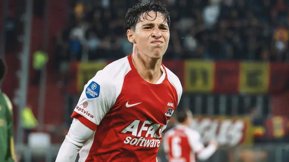 Mateo Chávez festeja con AZ Alkmaar | IG: @mateo.chaveez