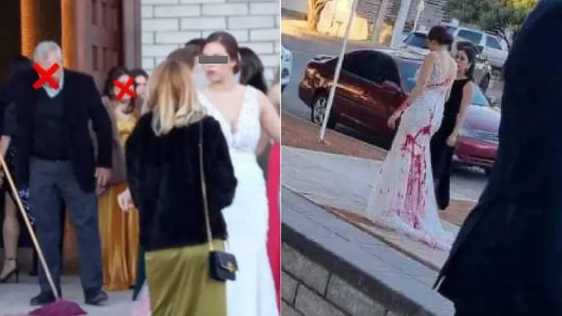 ¡De telenovela! El día de su boda, novia es atacada con pintura por cholos mandados por la suegra