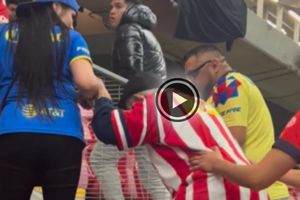 La rivalidad se queda en la cancha: Aficionados de América auxilian a adulto mayor de Chivas en el Akron