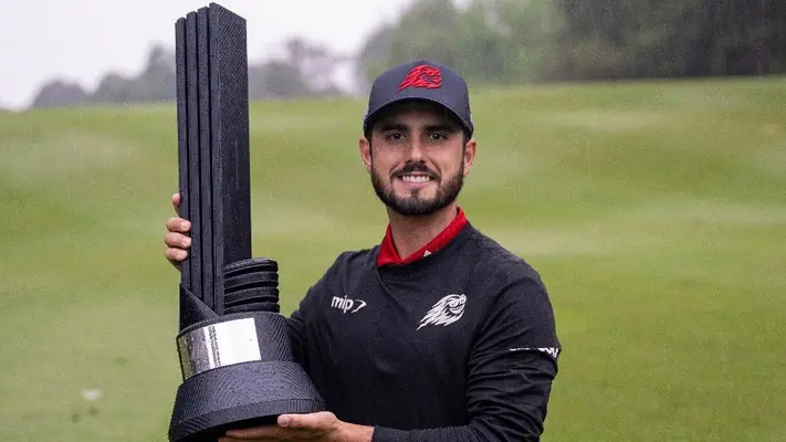 Abraham Ancer, golfista mexicano, se llevó la primera edición del torneo LIV Golf en Hong Kong