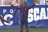 Joya infantil del Barcelona festeja su gol como Jude Bellingham