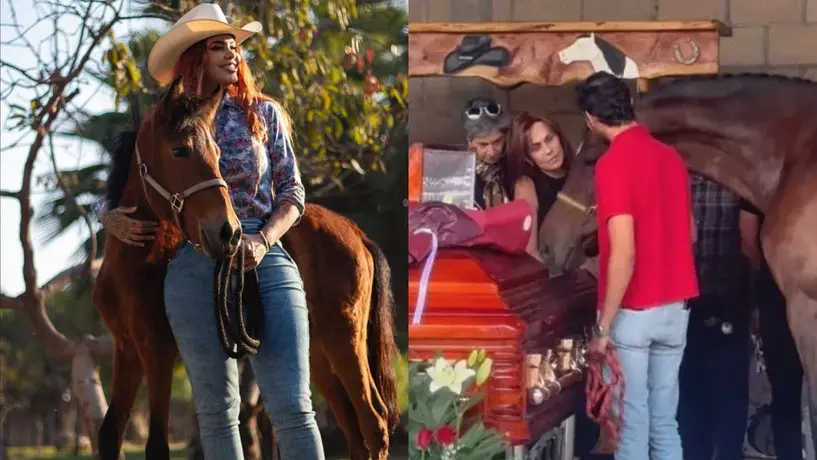 Elena Larrea recibe el último adiós de sus caballos que tanto cuidó