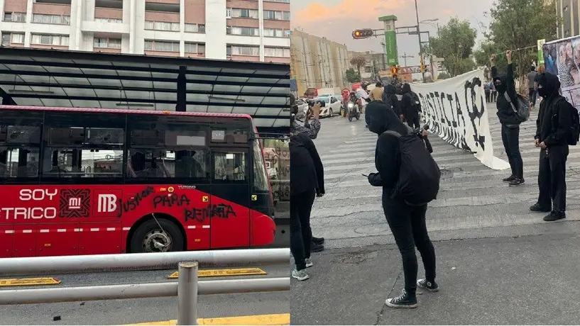 Encapuchadas exigen justicia por el caso Renata y Maya, quienes fueron arrolladas por un Metrobús