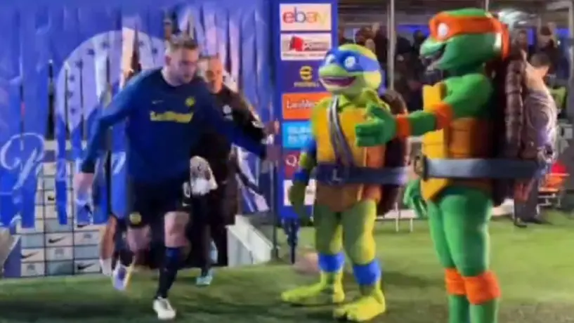 ¡Invitados de lujo! Inter de Milán fue recibido por las Tortujas Ninja previo al duelo vs Genoa