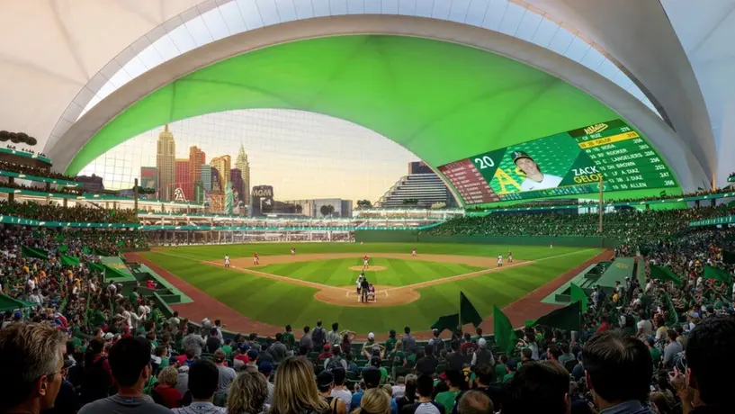 MLB: Atléticos de Okland revelan imágenes de su nuevo estadio en Las Vegas