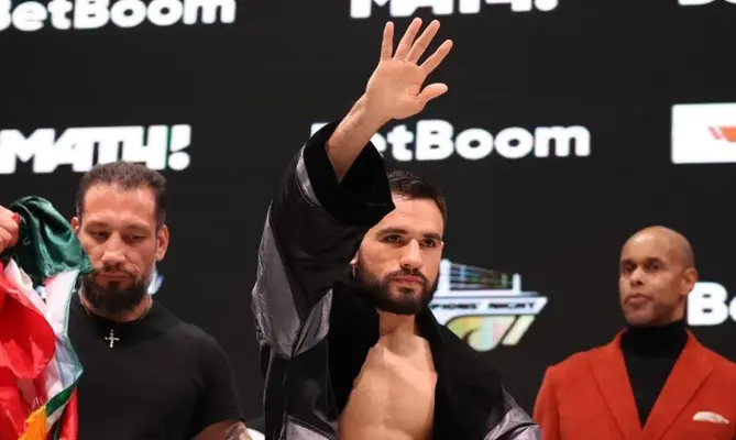 ¡Promesa del boxeo! 'Sugar' Núñez noqueó a Shavkatdzhon Rakhimove Tayikistán