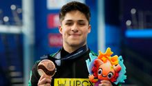 Osmar Olvera conquista medalla de bronce en trampolín de 3 metros del Mundial de Natación