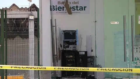 En Hidalgo, hacen estallar cajero del Banco Bienestar
