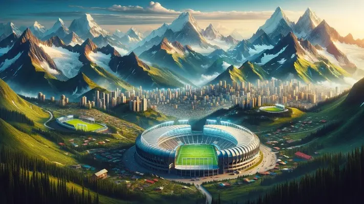 ¿Cuáles son los estadios ubicados en las ciudades con mayor altitud del mundo?