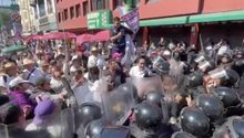Policías de la CDMX repliegan violentamente a ciegos y débiles visuales
