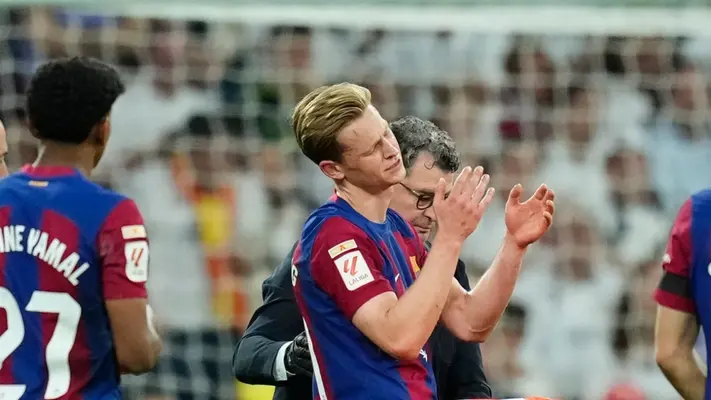 Frenkie de Jong apunta a perderse el resto de la temporada con el Barcelona tras lesión en el Clásico