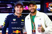 Neymar, presente en Gran Premio de Bahréin de F1; visita a Checo Pérez y Red Bull