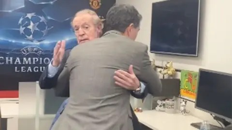 Así recibió José Ramón Fernández a Javier Alarcón en su primer programa en ESPN