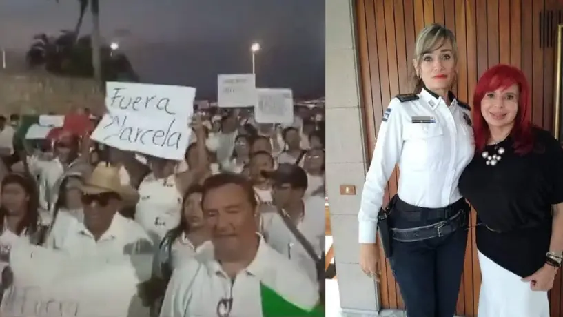 Protestan contra la Gobernadora Layda Sansores por no destituir a la Secretaria de Seguridad