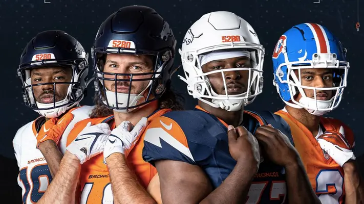 Broncos de Denver estrenan uniformes previo a la temporada 2024-2025