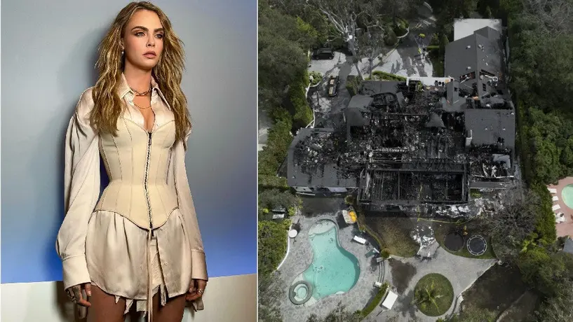 Residencia de Cara Delevingne es consumida por un incendio en Los Ángeles
