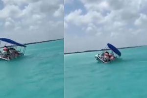 Se hunde lancha en Bacalar con al menos 12 ocupantes ¡Checa las imágenes!
